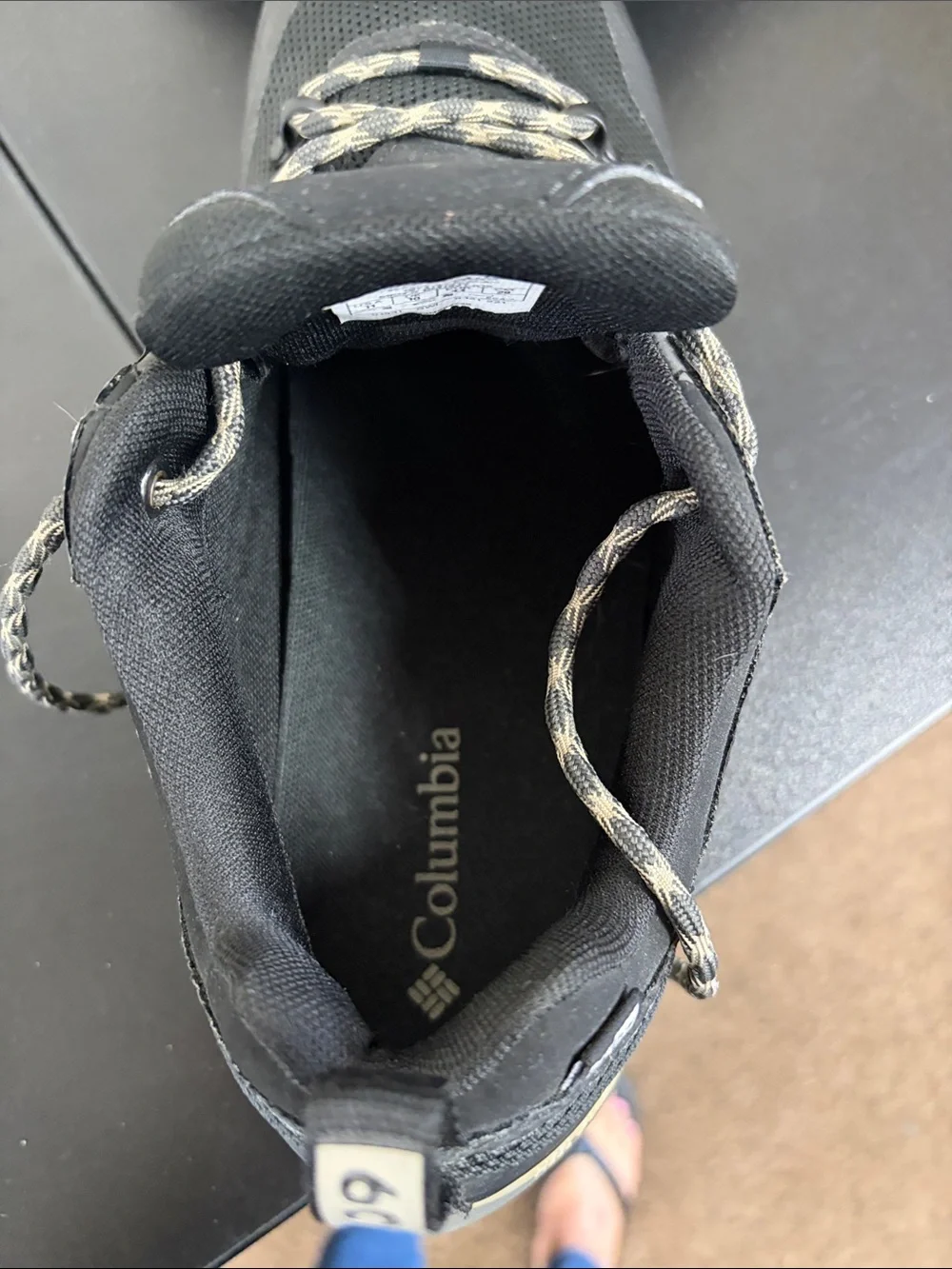 Columbia Men’s Black and Gray Trail Shoes-New never worn